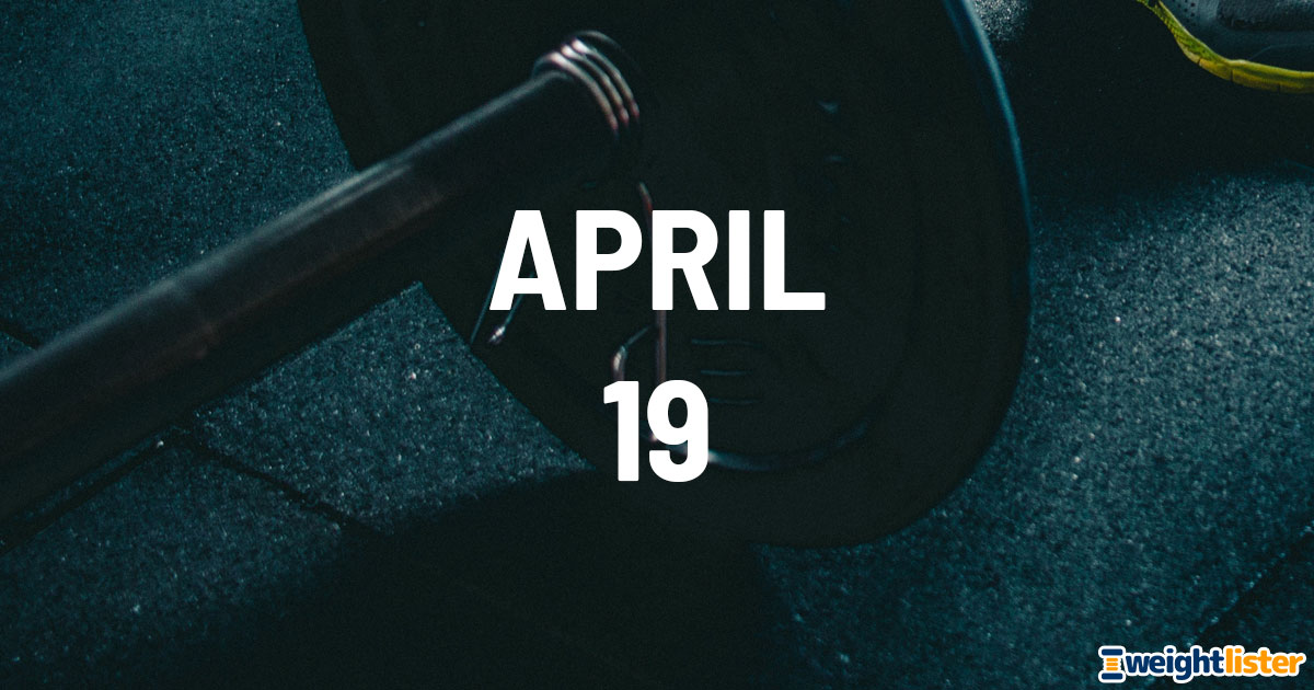 April 19th Fitness Events