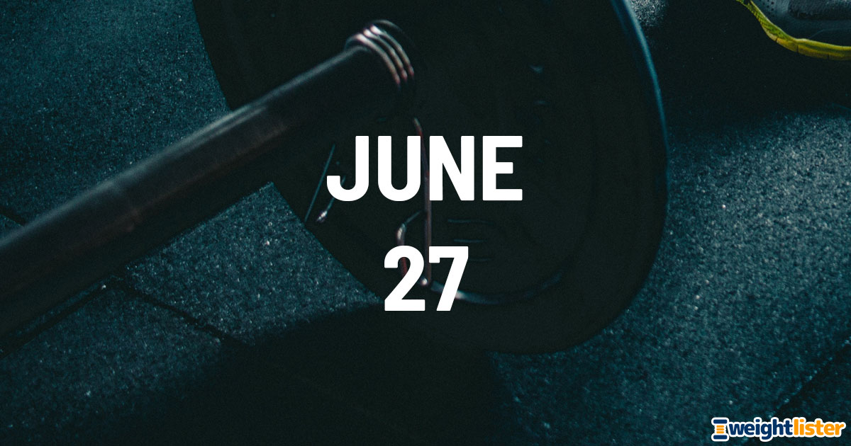 June 27th Fitness Events
