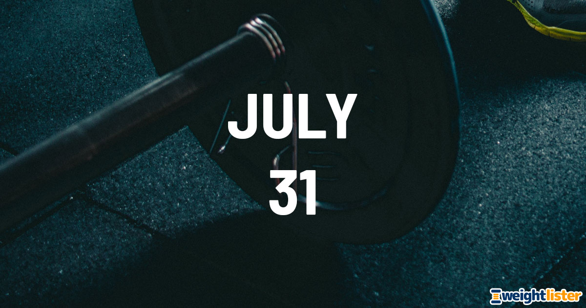 July 31st Fitness Events