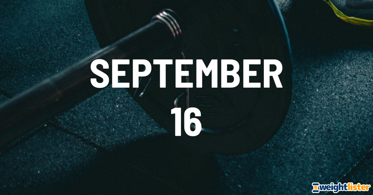 September 16th Fitness Events
