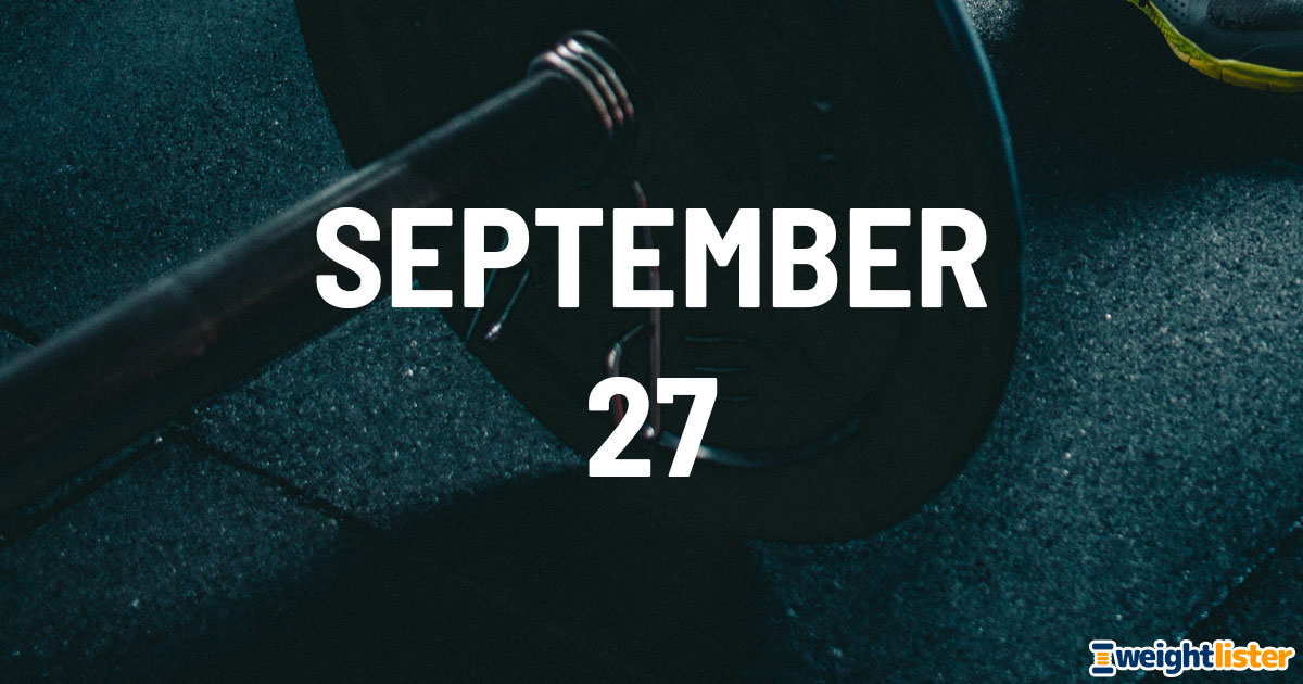 September 27th Fitness Events