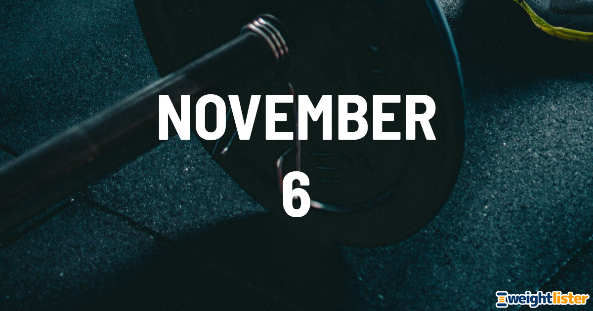 November 6th Fitness Events