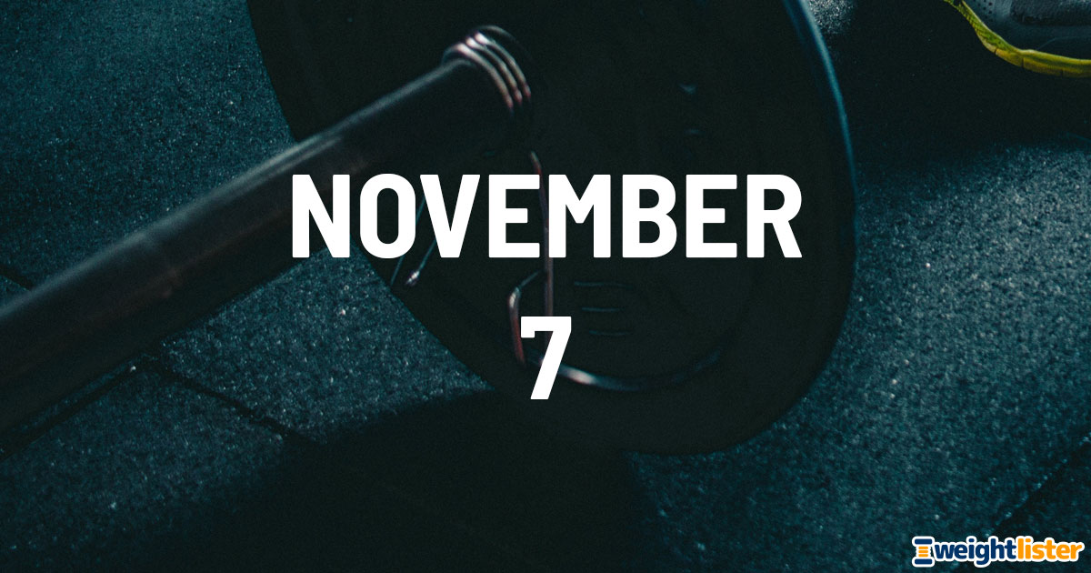 November 7th Fitness Events