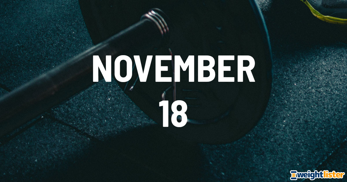 November 18th Fitness Events