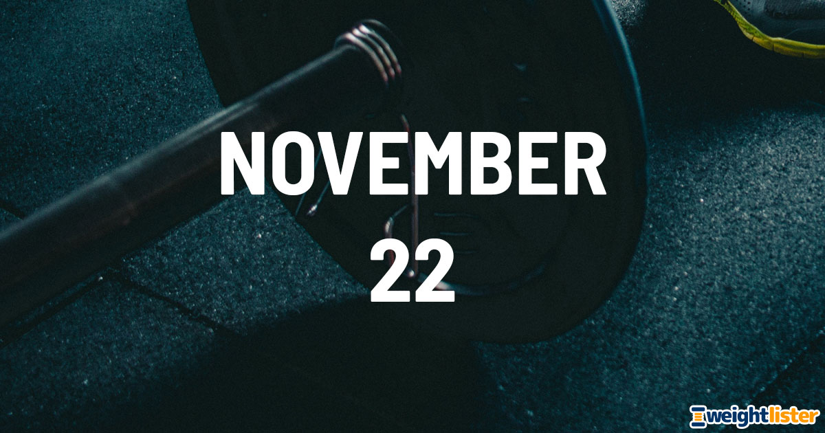 November 22nd Fitness Events