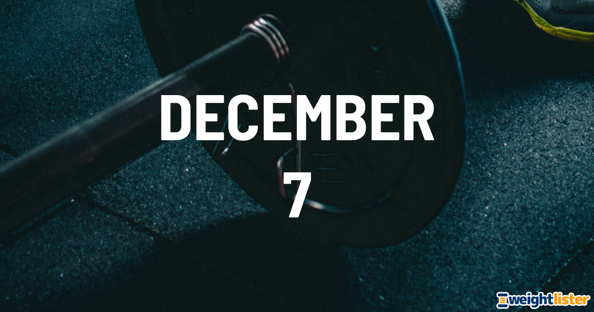 December 7th Fitness Events