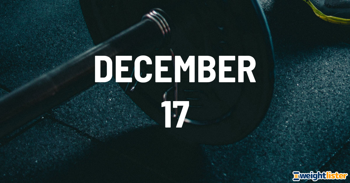 December 17th Fitness Events