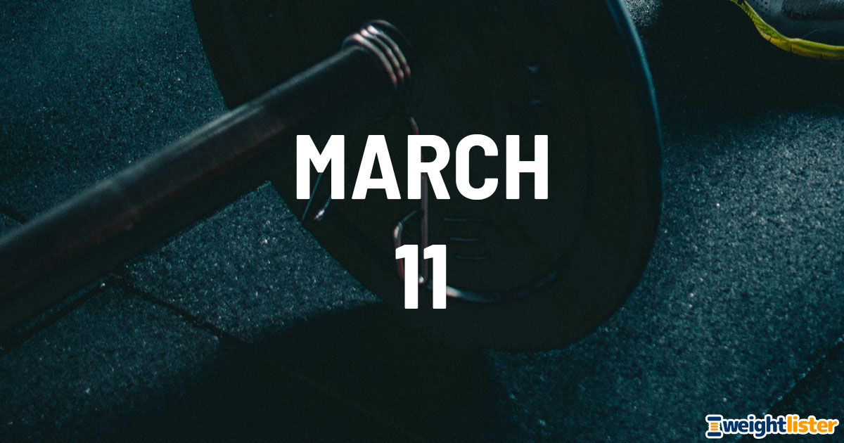 March 11th Fitness Events