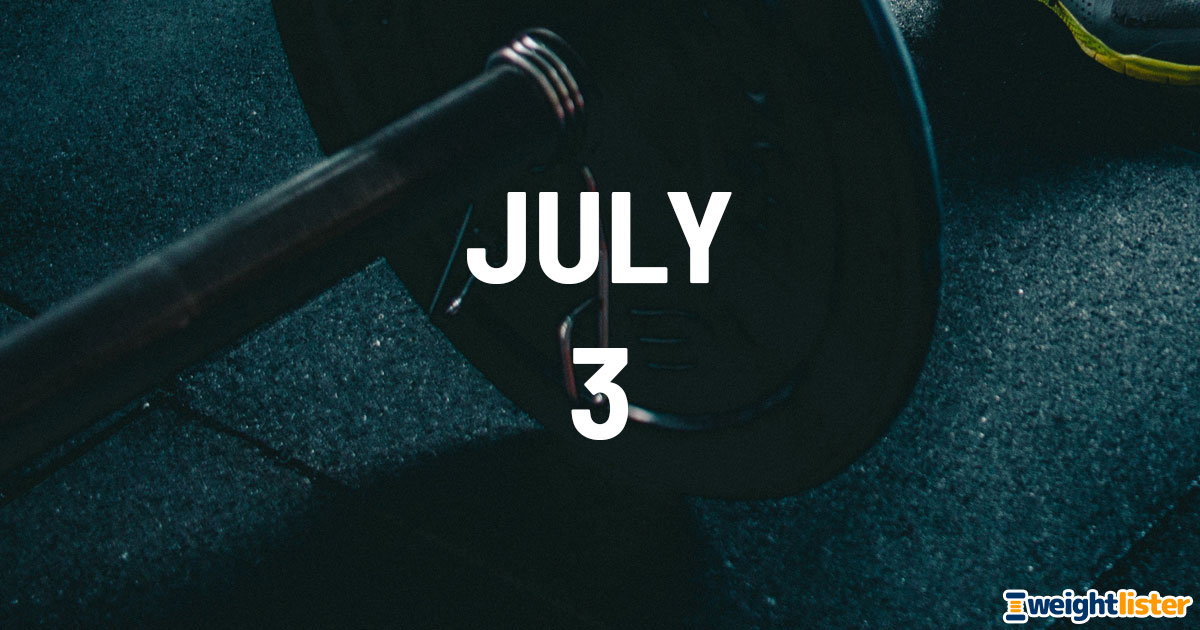 July 3rd Fitness Events