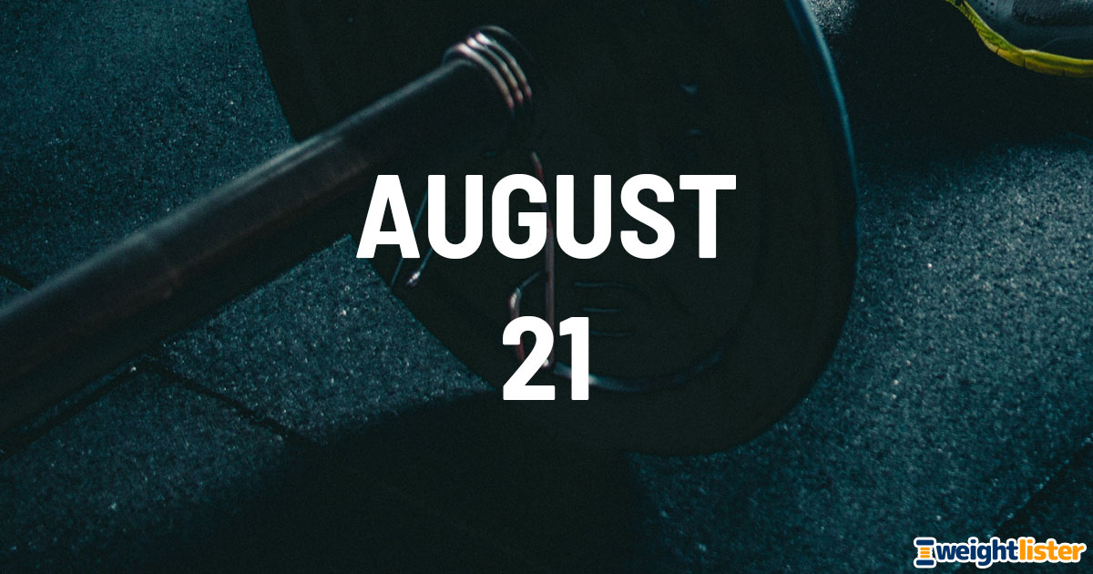 August 21st Fitness Events