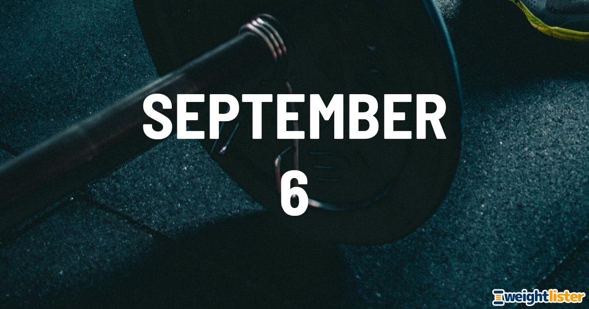 September 6th Fitness Events