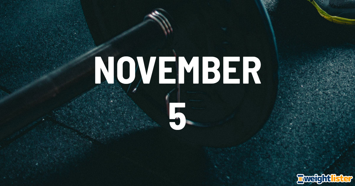 November 5th Fitness Events