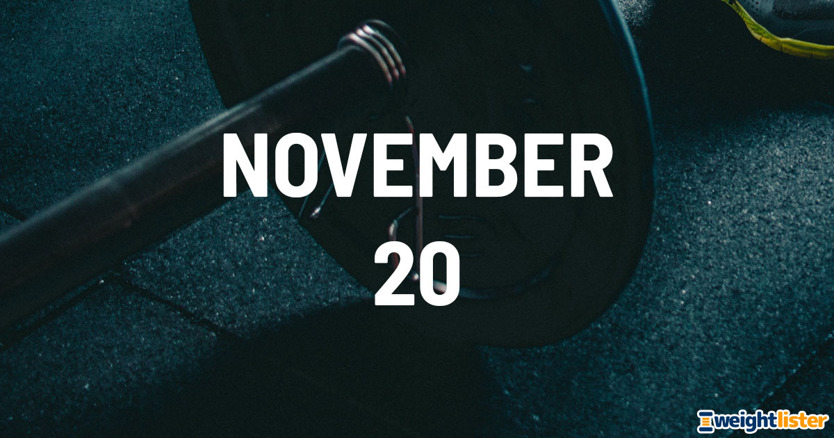 November 20th Fitness Events