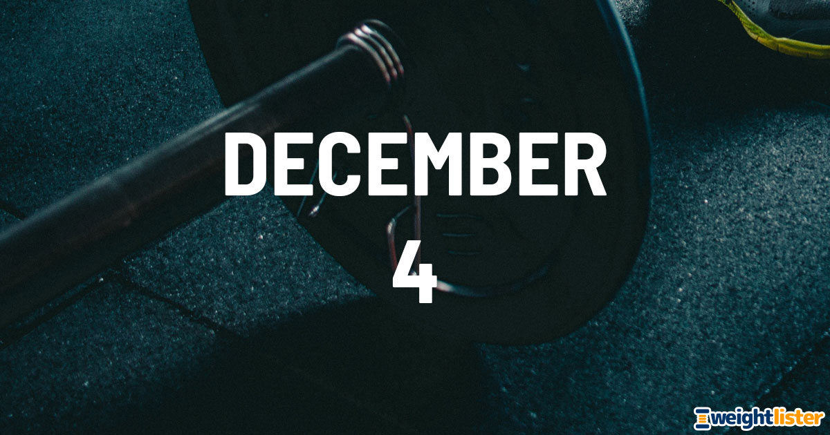 December 4th Fitness Events
