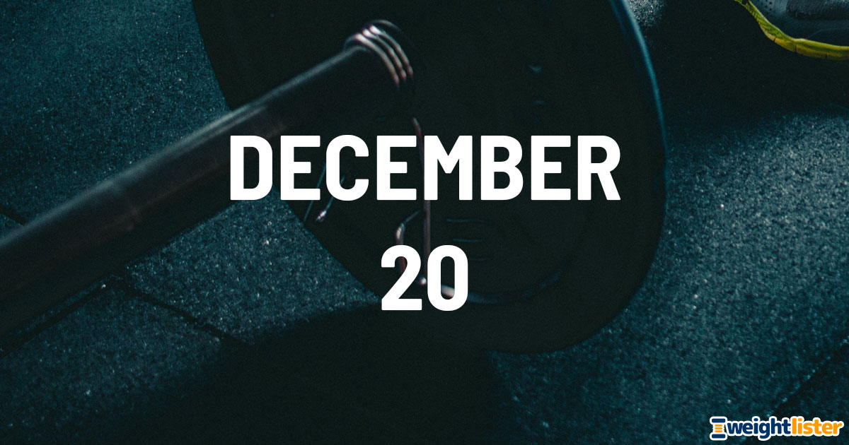 December 20th Fitness Events